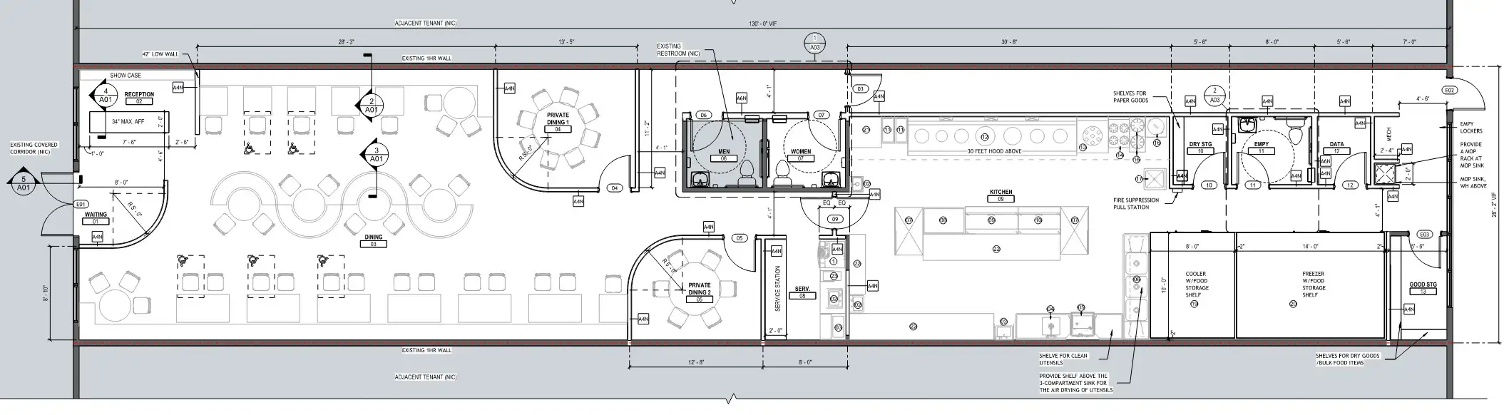 中餐廳平面設計圖
