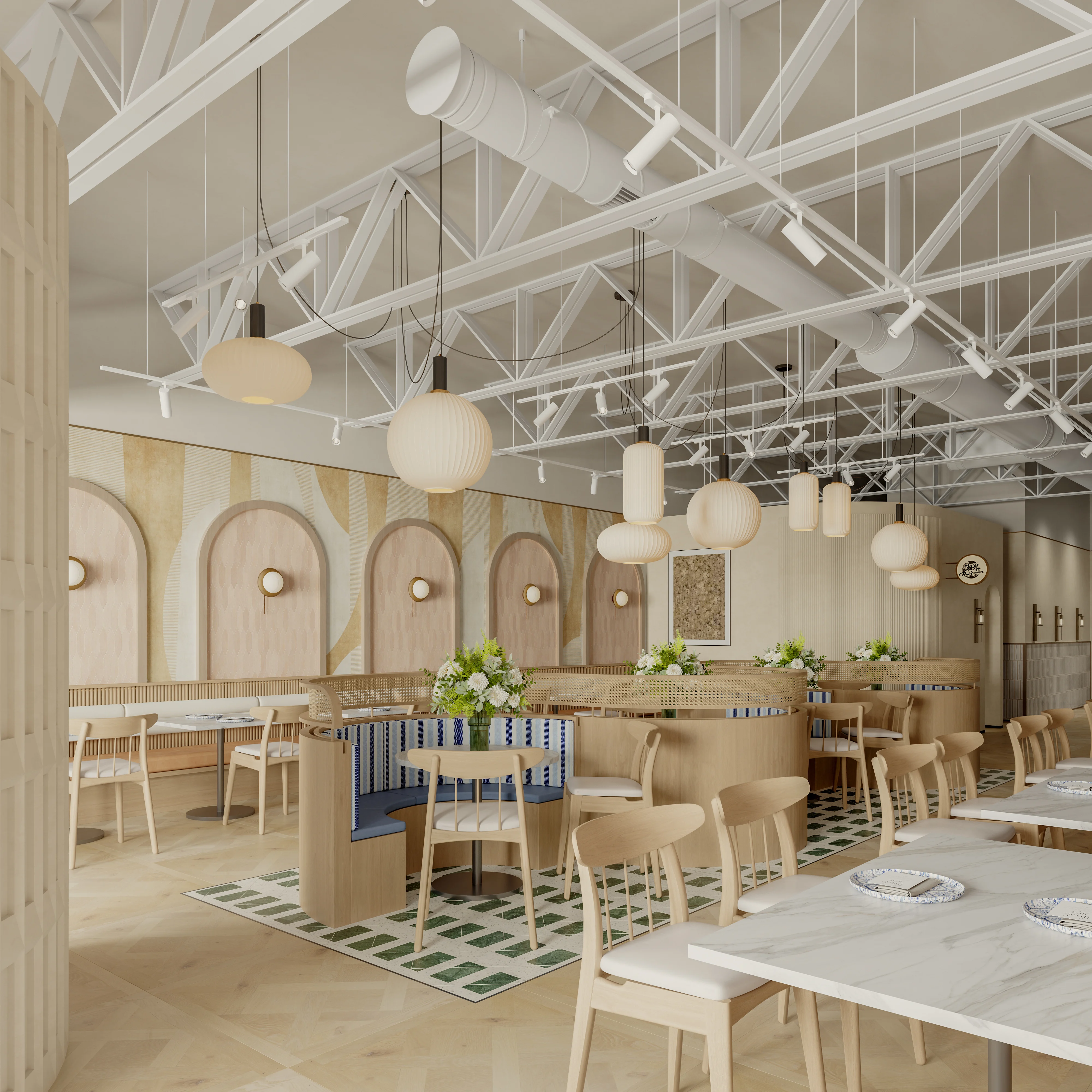 小面積餐廳坪效神器&mdash;&mdash;弧形牆